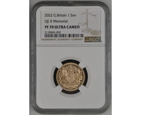 UNITED KINGDOM. Charles III, 2022-. Gold sovereign, 2022. Royal Mint. Proof. Issued as the first sovereign for King Charles I