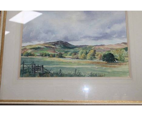 IAIN R MACGREGOR, BEN LEDI FROM CALLANDER watercolour on paper, signed, further labelled verso 33cm x 50cm Mounted, framed an