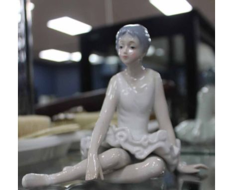 COLLECTION OF CERAMIC FIGURESincluding Royal Doulton Pretty Ladies 'Julia', Lladro figure of a young boy, and other similar S
