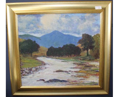 TWO ORIGINAL OILS DEPICTING LANDSCAPE SCENES including one by John Cook and another by K H McCraith