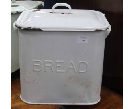 VINTAGE ENAMEL BREAD BIN 