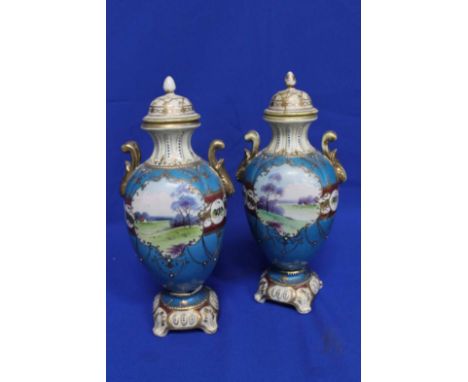PAIR OF NORITAKE VASES