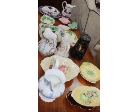 LOT OF MIXED CERAMICS including Carltonware, water jugs etc 