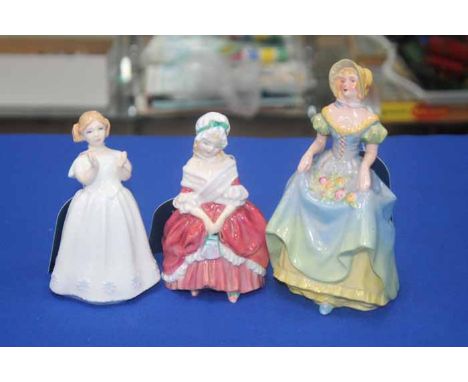 LOT OF ROYAL DOULTON FIGURESincluding Catherine, HN3044, Janet HN1537, Peggy HN2088, Dancing Years HN2235, a Crown Devon figu