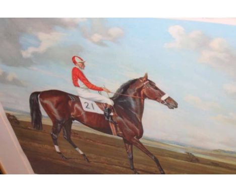 MADELINE SALFE SIGNED ARTIST'S PRINT OF PARTHIAFine Art Guild trade stamps; together with a Sir Winston Churchill print, sign