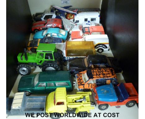 Eighteen Corgi and other diecast model vehicles