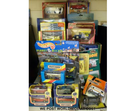 Over 30 Corgi, Matchbox and other diecast model vehicle sets including Only Fools and Horses, Corgi Classics Buses, Atlas Edi