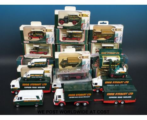 Twenty- five Corgi diecast model Eddie Stobart vehicles, most in original boxes