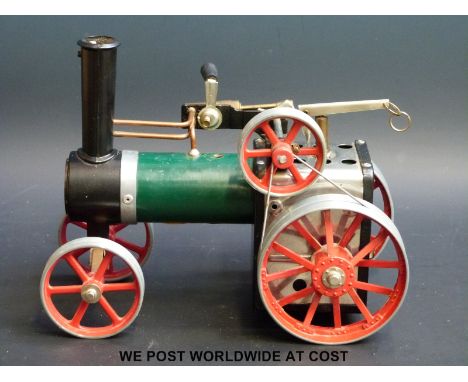 A Mamod live steam T.E.1.A traction engine with sight glass