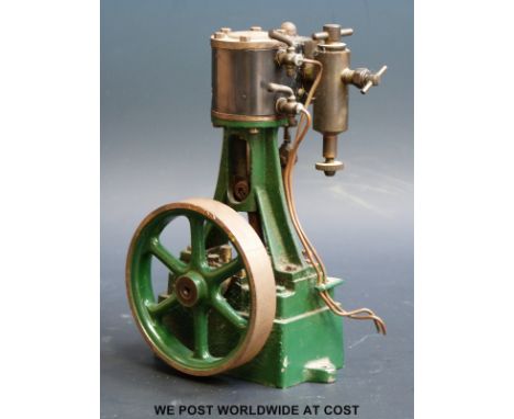 A Stuart Turner vertical 9.A live steam engine with lubricator and drain cocks