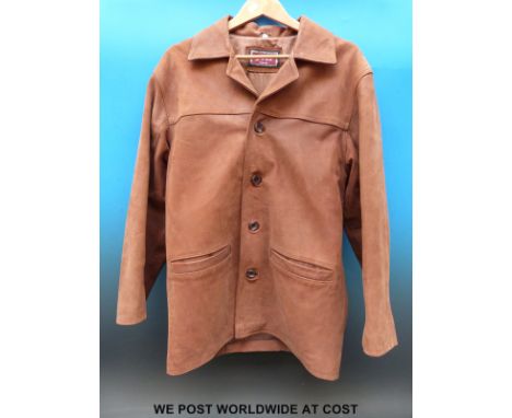 A gentleman's suede Crombie style coat 