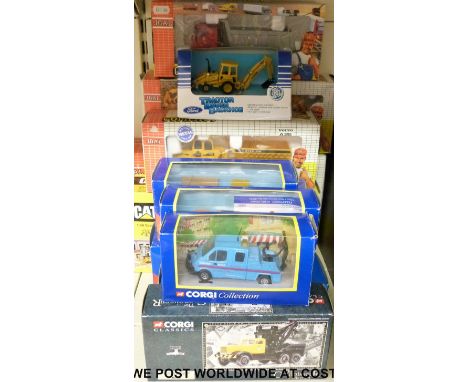 Twelve Corgi, Joal and similar diecast model agricultural and commercial vehicles, all in original boxes