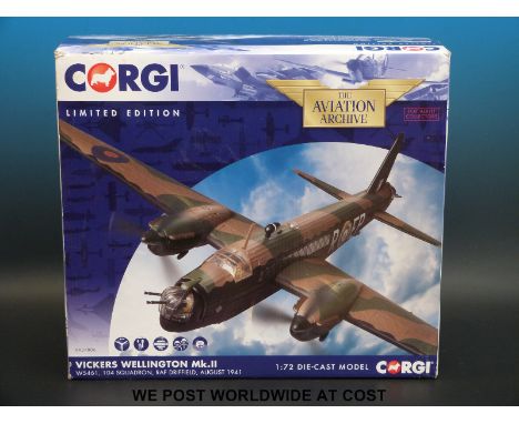 Corgi The Aviation Archive limited edition 1:72 scale diecast model Vickers Wellington Mk.II, AA34806, in original box