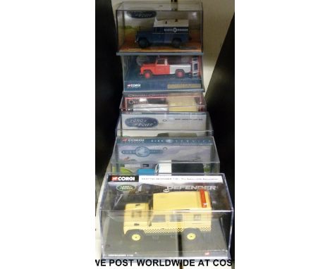 Seven Corgi Original Omnibus Company (OOC) diecast model Land Rovers, all in original boxes