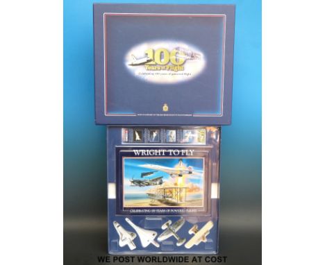 Corgi Showcase Collection 100 Years of Flight diecast model aeroplane set CSCA03005, in original box 