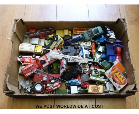 Over 40 Corgi, Matchbox, Joal and other diecast model vehicles. 