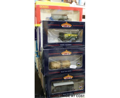 Forty one Bachmann, Hornby, Mainline, Airfix and Dapol 00 gauge wagons, all in original boxes 