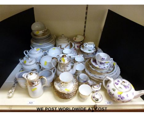A quantity of ceramics including Noritake tea and coffee ware, Hammersley miniatures and a Japanese eggshell porcelain tea se