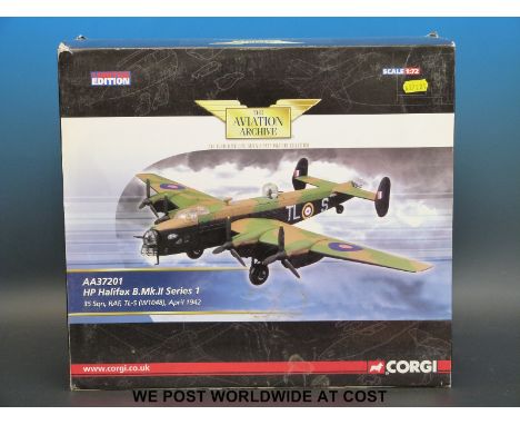 Corgi The Aviation Archive limited edition 1:72 scale diecast model HP Halifax B.Mk II Series 1, AA37201, in original box