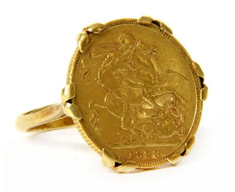 Coins, Australia, Victoria (1837 - 1901), Sovereign, 1893, M on ground for Melbourne Mint, within mount tested as approximate