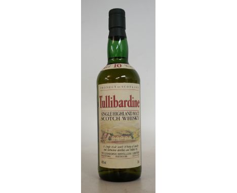 TULLIBARDINE 10YO
Tullibardine 10 Year Old Single Malt Scotch Whisky.  OB.  70cl.  40% abv.  There have been a couple of diff