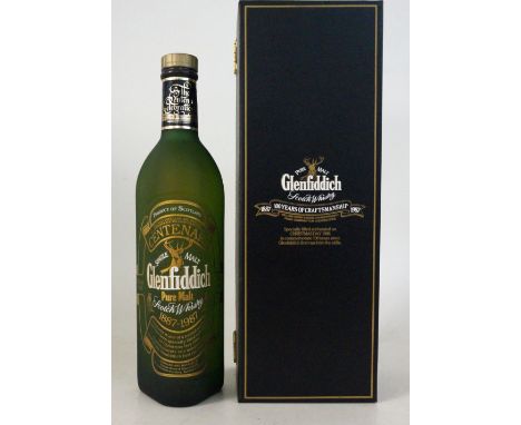 GLENFIDDICH CENTENARY MALT
1 bottle.  Glenfiddich Centenary Single Malt Scotch Whisky.  750ml.  43% abv.  OB.  A limited edit