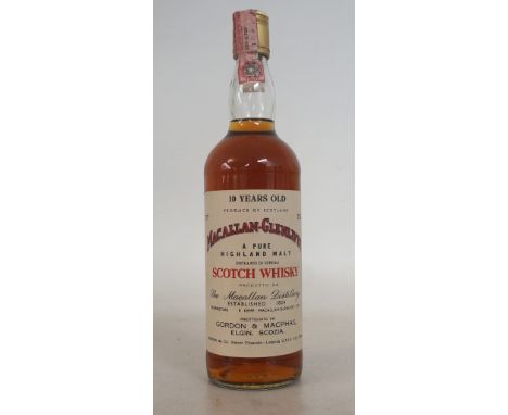 MACALLAN 10YO BOTTLED BY GORDON & MACPHAIL
1 bottle.  Macallan-Glenlivet 10 Year Old Single Malt Scotch Whisky.  Bottled by G