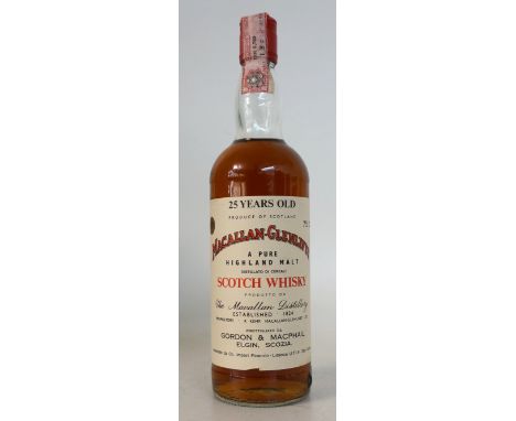 MACALLAN 25YO - GORDON & MACPHAIL
1 bottle.  Macallan-Glenlivet 25 Year Old Single Malt Scotch Whisky.  75cl.  40 degrees.  B