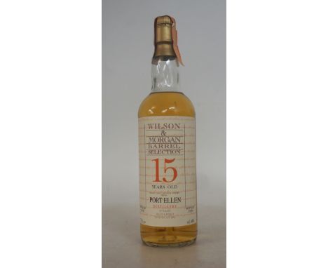 PORT ELLEN 15YO - WILSON & MORGAN
Distilled in 1980 and bottled 1996 by Wilson & Morgan, Edinburgh.  70cl.  46% abv. Imported