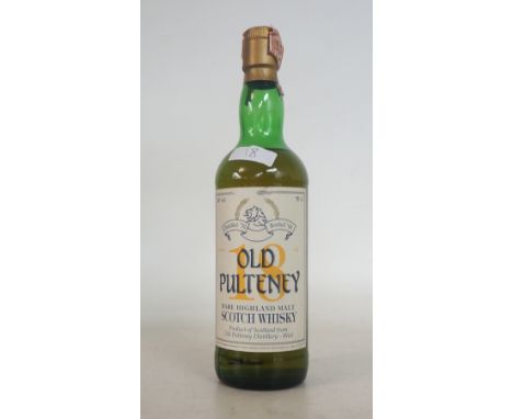 OLD PULTENEY 18 YEAR OLD - SESTANTE
A rare Sestante import of the Old Pulteney Single Malt Scotch Whisky.  75cl.  56 degrees 