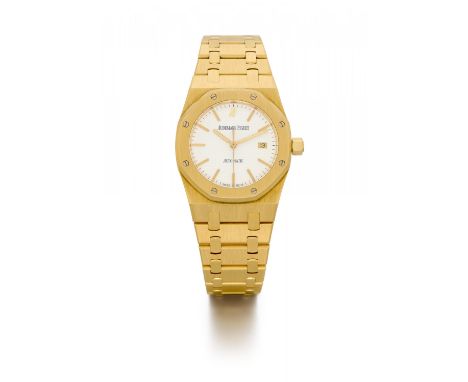 AUDEMARS PIGUETRoyal Oak. Art der Uhr: Armbanduhr. Herkunft: Schweiz, Le Brassus. Werk: Automatik. Gehäuse/Armband: 750/- Gel