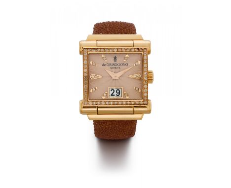 DE GRISOGONOInstrumento Grande. Art der Uhr: Armbanduhr. Herkunft: Schweiz, Genf. Werk: Automatik, Cal. 2892-A2. Gehäuse/Armb