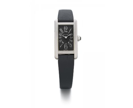 CARTIERTank Américaine. Art der Uhr: Armbanduhr. Herkunft: Schweiz, La Chaux-de-Fonds. Werk: Quarz. Gehäuse/Armband: 750/- We