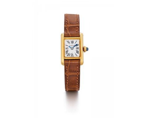 CARTIERTank. Art der Uhr: Armbanduhr. Herkunft: Schweiz, Genf. Datierung: 1974. Werk: Handaufzug. Gehäuse/Armband: 750/- Gelb