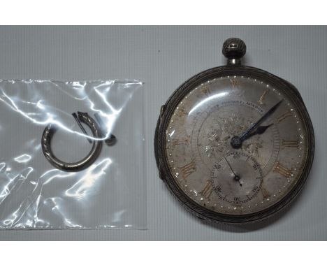 A Victorian silver open-faced pocket watch with keywind lever movement no 80330, by John Forrest, 'Chronometer Maker to the A