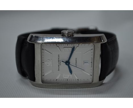 A gentleman's Baume &amp; Mercier Hampton automatic wristwatch no 5385363, unboxed [BP82]Light scratching and wear, working o