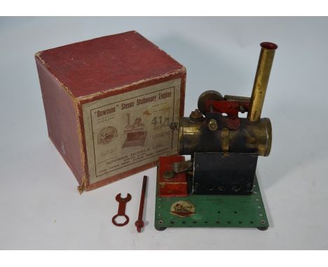 A Bowman Models Steam Stationary Engine, with original box