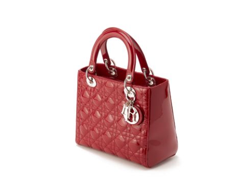 From a private Singaporean collection
Quilted dark red patent leather Medium Lady Dior, with Dior dust bag, authenticity card