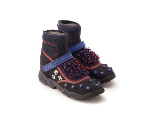 From a private Singaporean collection
Black and blue fusion sneaker boots, size EU 39
Christian Dior
Condition: In excellent 