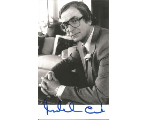 Michael Caine signed 6 x 4 inch b/w portrait photo. Good Condition. All autographed items are genuine hand signed and come wi