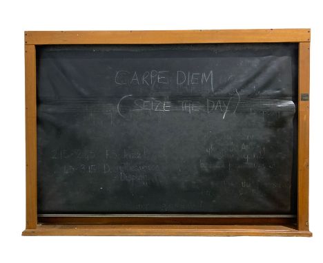 Vintage mid 20th century school blackboard by Wilson &amp; Garden Ltd, Kilsyth, Glasgow 188cm x 136cm
