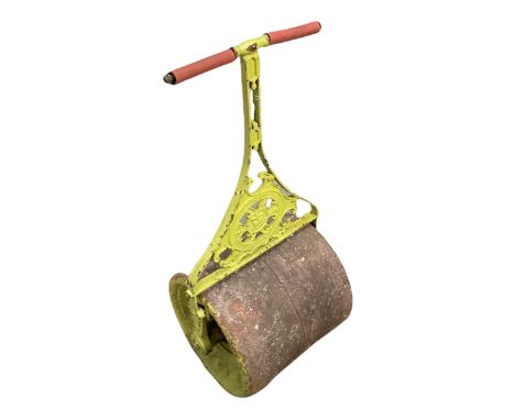 19th century cast iron garden roller 