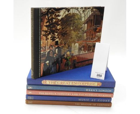 Six Folio Society volumes: 'The Great Enterprise' (1978); 'Wren's London' (1975); 'The Bayeux Tapestry and the Norman Invasio