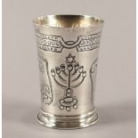 Jüdischer Becher, wohl um 1900