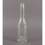 KLEINE FLASCHE, Glas, Sankt Petersburg, um 1830