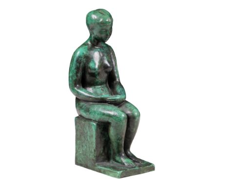 Attributed to Charles Despiau (French, 1874 - 1946) A Seated Woman Bronze Signed, 'CH. Despiau' Provenance : Bonhams Auctione