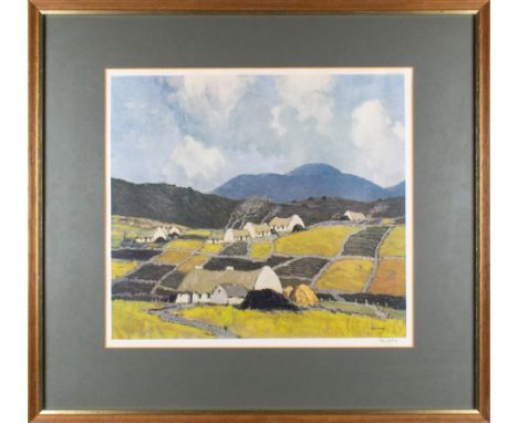 Paul Henry (Irish, 1877 - 1958) A pair of landscapes Lithograph on paper Signed in pencil lower right  Dimensions: (Frame) 22