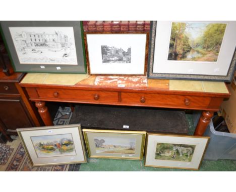 Pictures and Prints - Pritchett (20th century), Donkey and Ducks, signed, dated 1919, watercolour; others, landscapes, D Bons