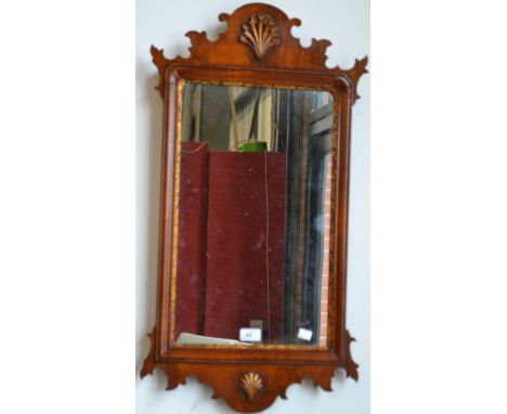 A George III mahogany Vauxhall style mirror