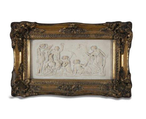 FERDINAND BARBEDIENNE (1810-1892)Diana HuntingRelief panel, 30 x 40cmSigned lower right Barbedienne Fondeur Paris, 1859